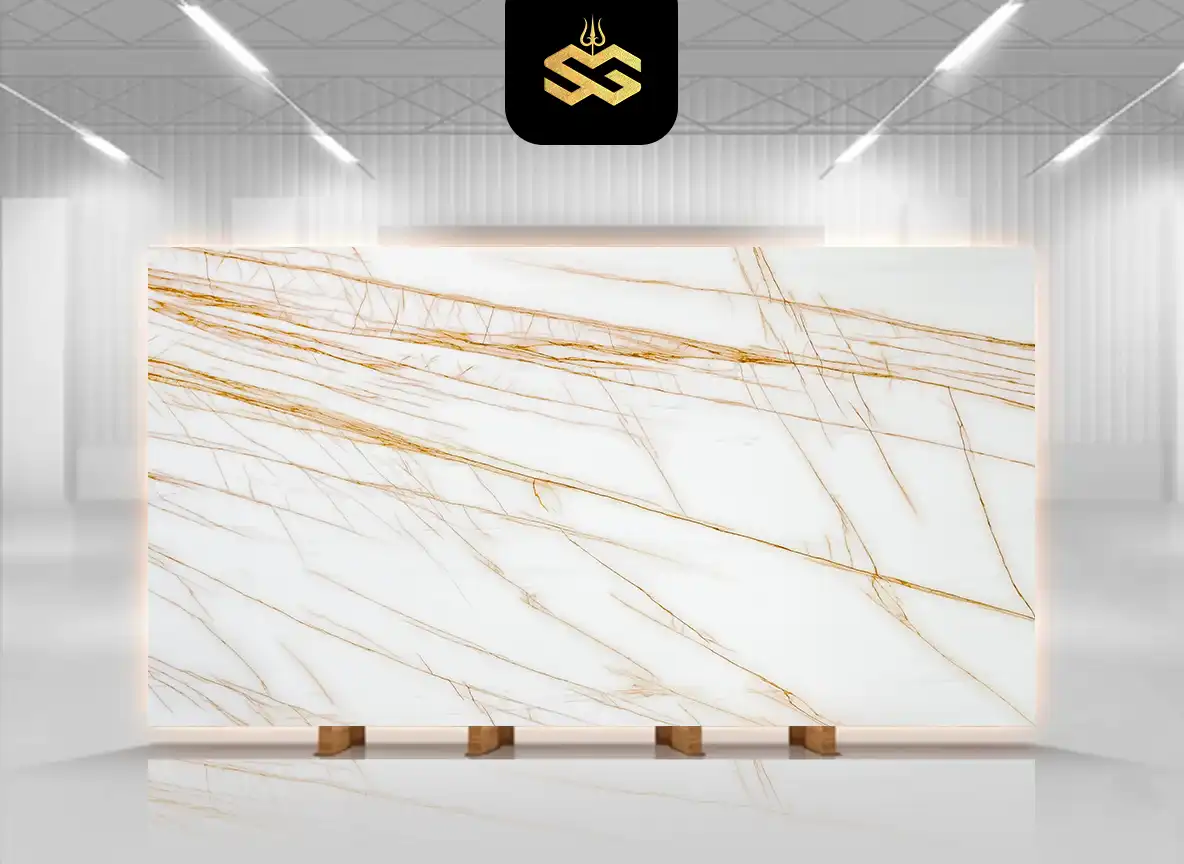 Golden Spider Marble